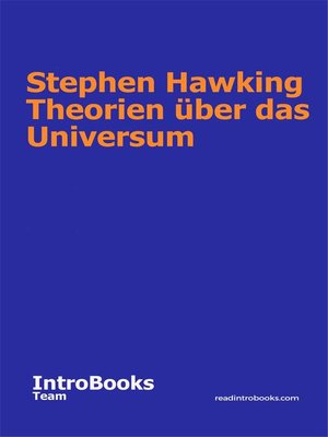 cover image of Stephen Hawking Theorien über das Universum